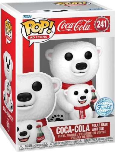 Coca Cola Vinylová figurka č.241 Ad Icons - Coca Cola Polar Bear s medvídětem Sberatelská postava standard