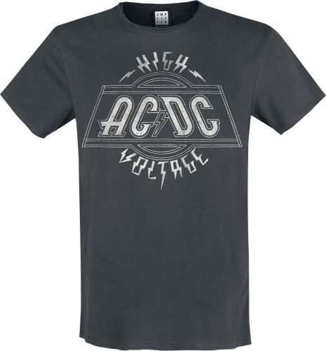 AC/DC Amplified Collection - High Voltage Tričko charcoal