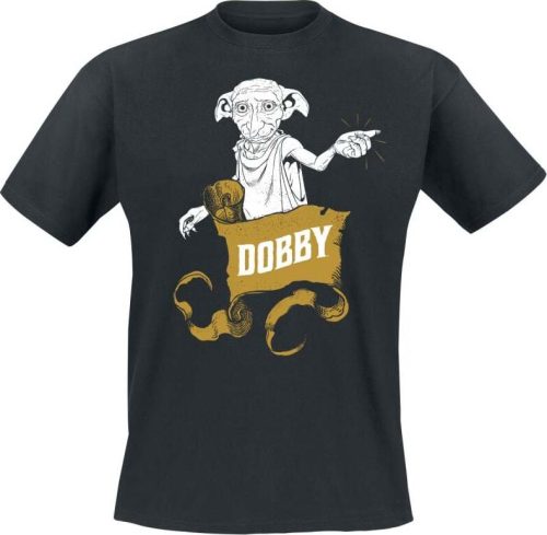 Harry Potter Dobby Tričko černá