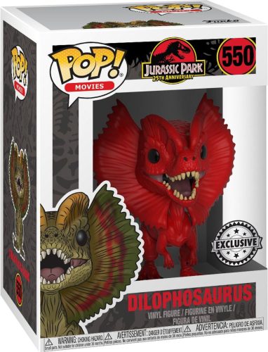 Jurassic Park Vinylová figurka č.550 Dilophosaurus Sberatelská postava standard