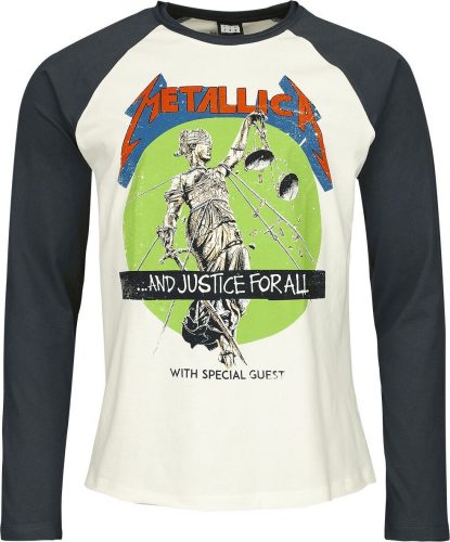 Metallica Amplified Collection - And Justice For All Baseball tričko s dlouhým rukávem vícebarevný