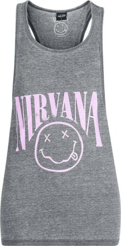 Nirvana Curved Logo Dámský top tmavě prošedivělá