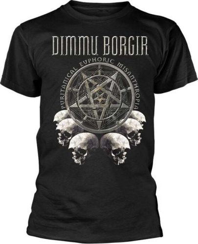 Dimmu Borgir Puritanical Euphoric Misanthropia Skulls Tričko černá