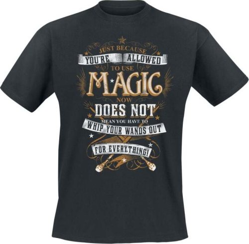 Harry Potter Magic Tričko černá