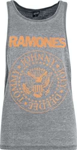 Ramones Monocolour Crest Dámský top tmavě prošedivělá