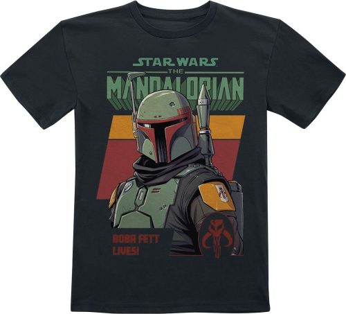 Star Wars Kids - The Mandalorian - Boba Fett Lives detské tricko černá