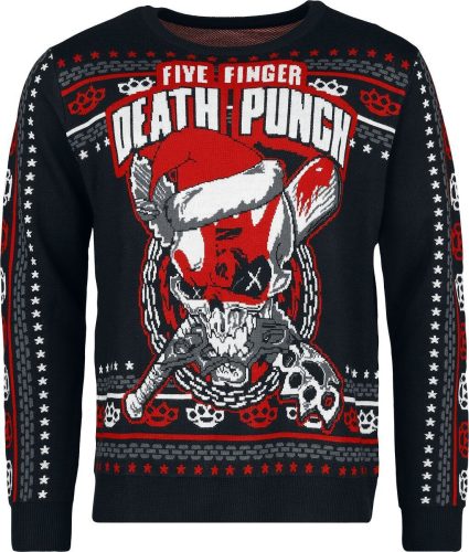 Five Finger Death Punch Holiday Sweater 2024 Pletený svetr vícebarevný