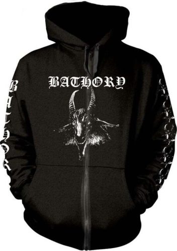 Bathory Goat Mikina s kapucí na zip černá