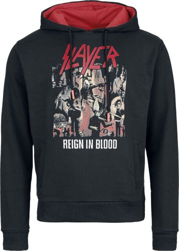 Slayer Reign In Blood Mikina s kapucí cerná/cervená