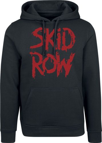 Skid Row Stacked Logo Mikina s kapucí černá