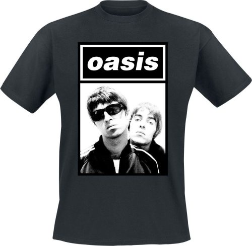 Oasis Noel & Liam Boxed Photo Tričko černá