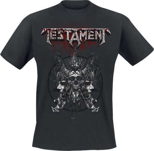 Testament Skull Blood Tričko černá