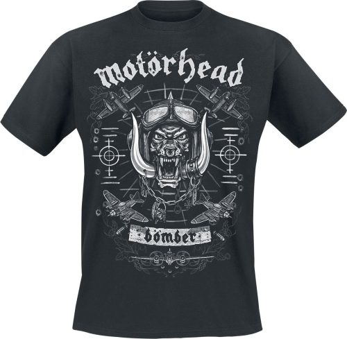 Motörhead Bomber Planes Tričko černá