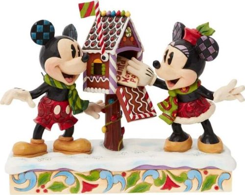 Mickey & Minnie Mouse Micky & Minnie Christmas Letter Socha vícebarevný