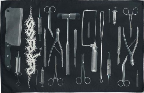 Carcass Tools Textilní plakát cerná/šedá/bílá