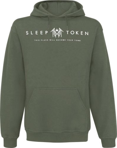 Sleep Token Mask Green Mikina s kapucí zelená