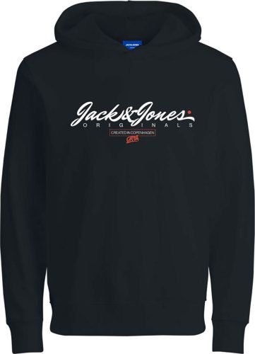 Jack & Jones Junior Mikina Symbol detská mikina s kapucí černá