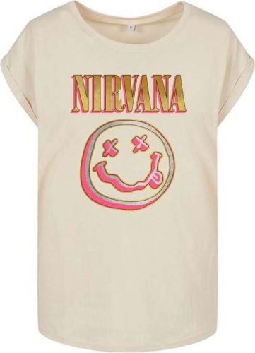 Nirvana Coloured Logo Dámské tričko písková