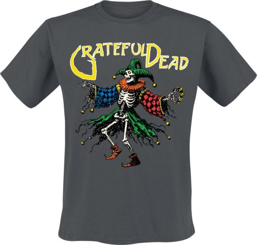 Grateful Dead Skele Jester Tričko charcoal