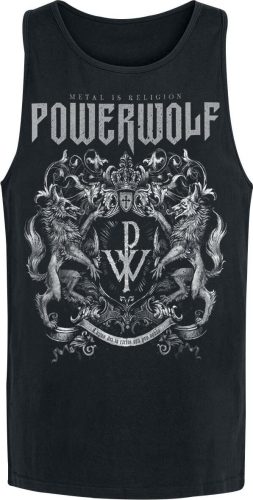 Powerwolf Tank top černá