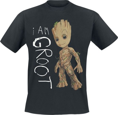 Strážci galaxie I Am Groot Tričko černá