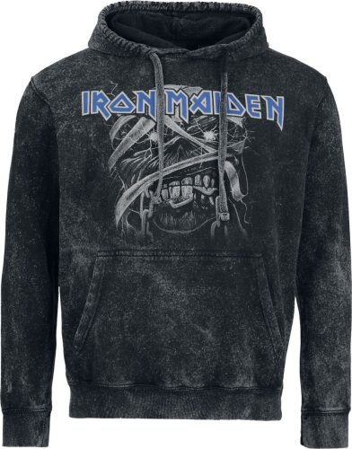 Iron Maiden Powerslave Mikina s kapucí charcoal