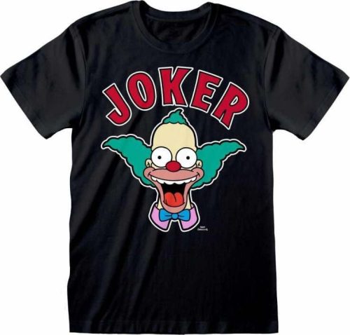 Die Simpsons Krusty Joker Tričko černá