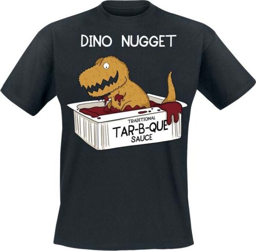 Goodie Two Sleeves Dino Nugget Tričko černá