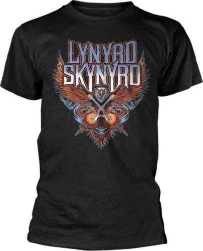 Lynyrd Skynyrd Crossed Guitars Tričko černá