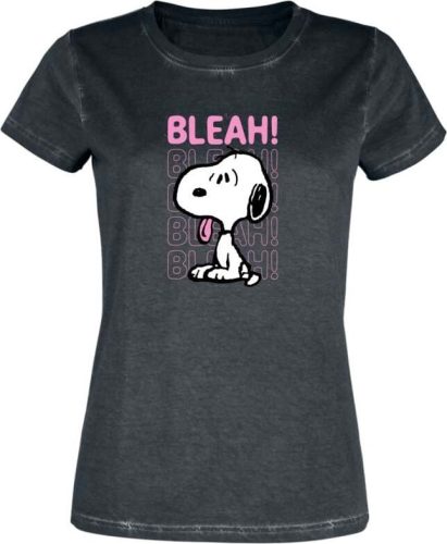 Peanuts Snoopy - Bleah! Dámské tričko černá