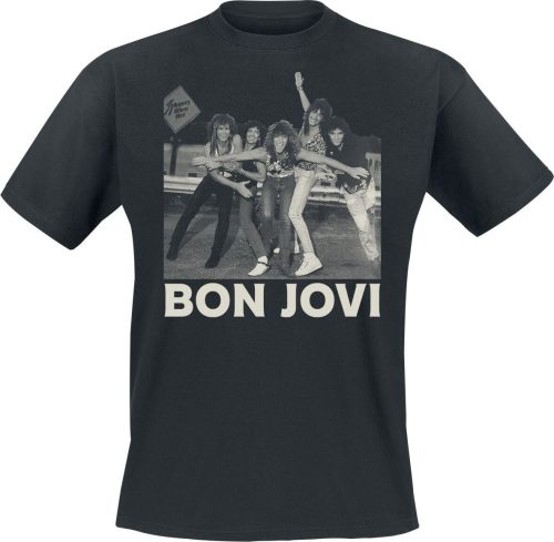 Bon Jovi Photo Tričko černá