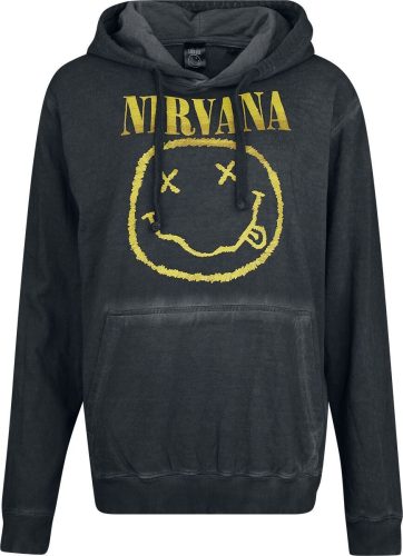 Nirvana Smiley Dámská mikina s kapucí černá