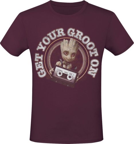 Strážci galaxie Get Your Groot On Tričko burgundská červeň