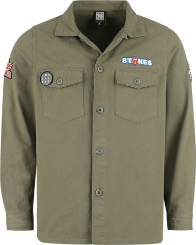 The Rolling Stones Amplified Collection - Military Shirt - Shacket Košile khaki