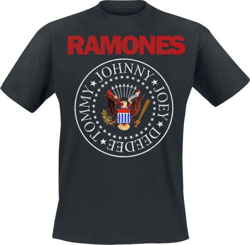 Ramones Seal Red Tričko černá