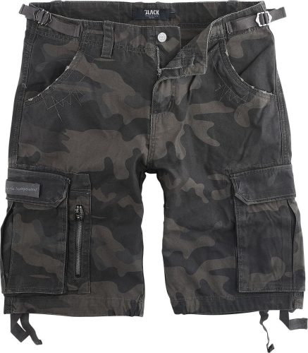 Black Premium by EMP Army Vintage Shorts Kraťasy tmavě maskáčová