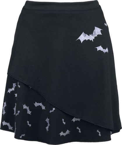 Outer Vision Pastel Bats Mini sukně černá