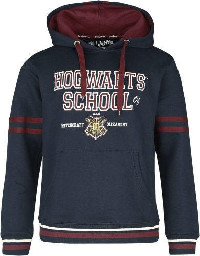 Harry Potter Hogwarts School Mikina s kapucí námořnická modrá