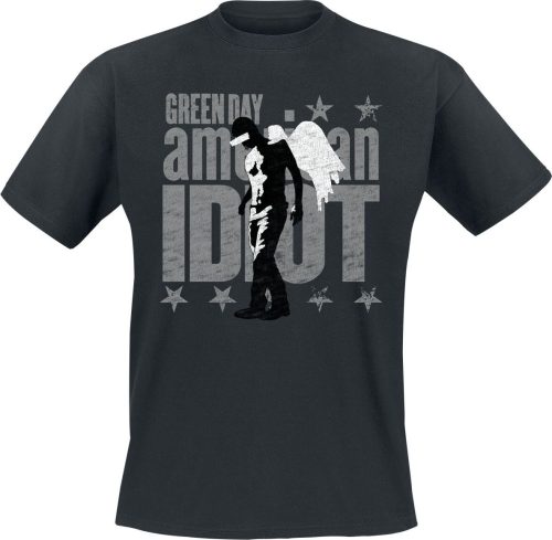 Green Day American Idiot Angel Tričko černá