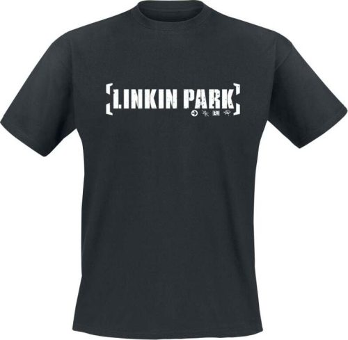 Linkin Park Bracket Logo Tričko černá