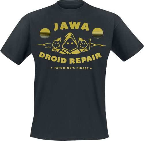 Star Wars Jawa Droid Repair Tričko černá