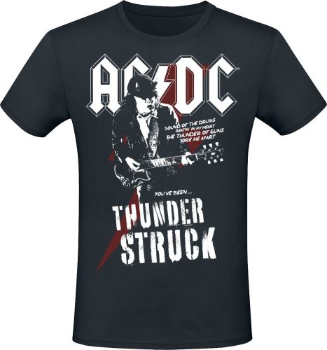 AC/DC Thunderstruck Tričko černá