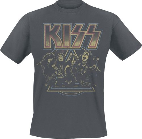 Kiss Vintage Pyramid Tričko charcoal