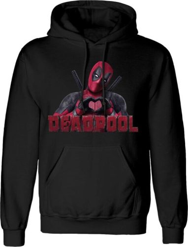 Deadpool Heart U Mikina s kapucí černá