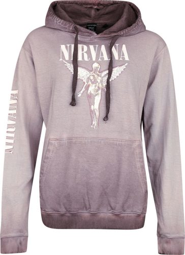 Nirvana Angel Dámská mikina s kapucí purpurová