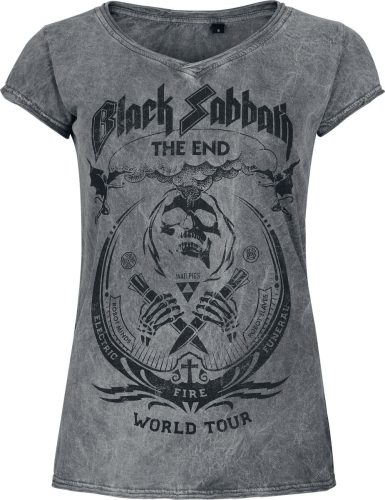 Black Sabbath The End Dámské tričko šedá