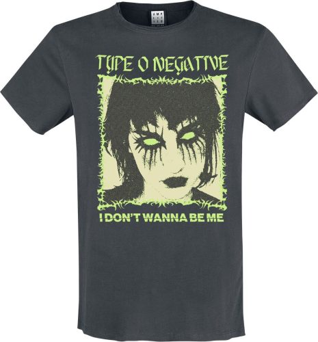 Type O Negative Amplified Collection - I Don't Wanna Be Me Tričko charcoal