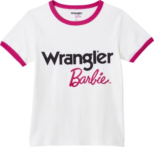 Wrangler Slim tričko Barbie s lemy Dámské tričko bílá