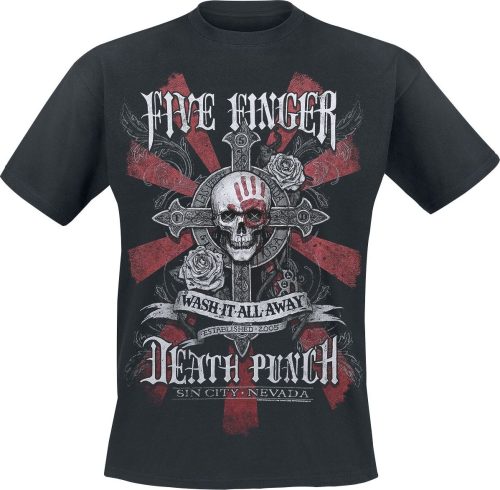 Five Finger Death Punch WashIt Away Tričko černá