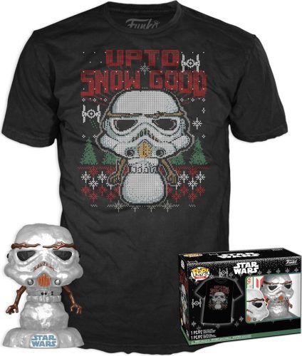 Star Wars Vinylová figurka č.557 Holiday Stormtrooper - POP! a tričko (metalická) Sberatelská postava standard